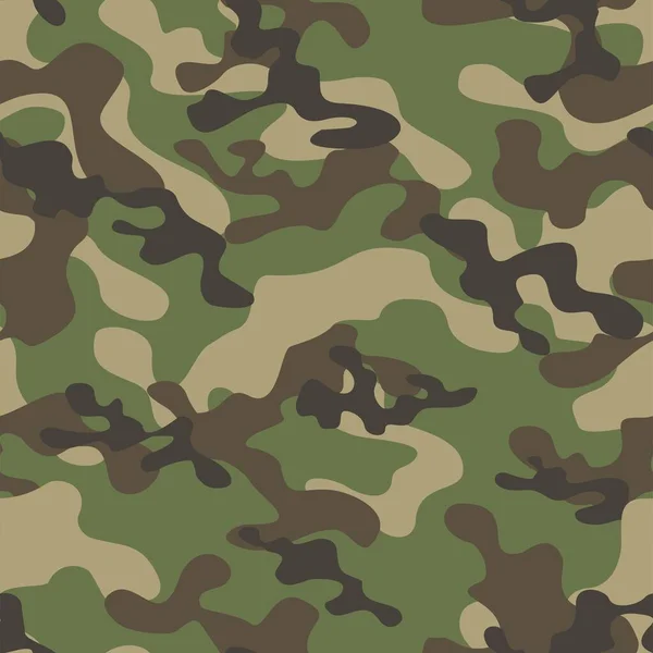 Camouflage Militaire Impression Verte Sans Couture Vectorielle Camouflage Militaire Pour — Image vectorielle