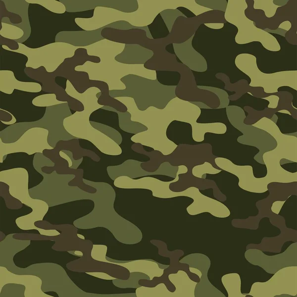 军用绿色伪装 矢量无缝打印 服装或印刷用军用伪装 — 图库矢量图片