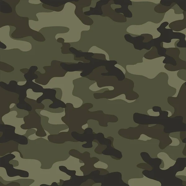 Military Camouflage Vector Seamless Print Army Camouflage Clothing Printing — Stock Vector