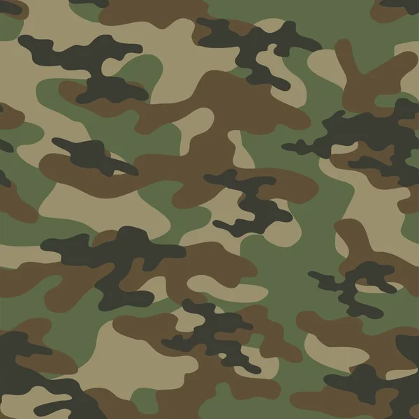 Armée Vert Camo Texture Répéter Impression Vectoriel Textile Fond — Image vectorielle