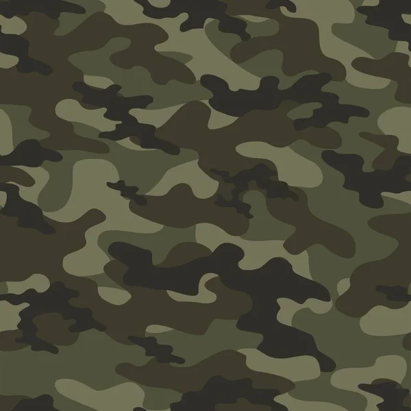 Ejército Camuflaje Textura Impresión Repetición Vector Textil Fondo — Archivo Imágenes Vectoriales