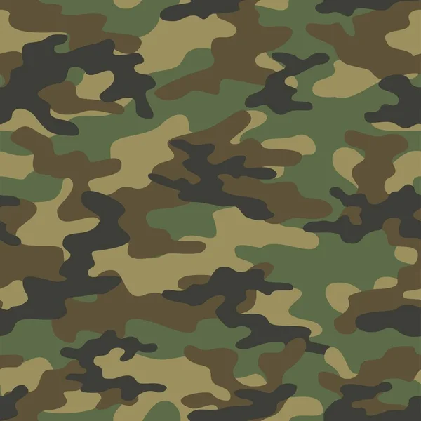 Camouflage Militaire Vert Impression Vectorielle Transparente Camouflage Militaire Pour Vêtements — Image vectorielle