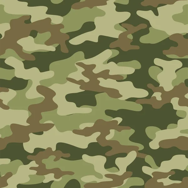 Camuflaje Verde Militar Vector Impresión Sin Costura Camuflaje Del Ejército — Vector de stock