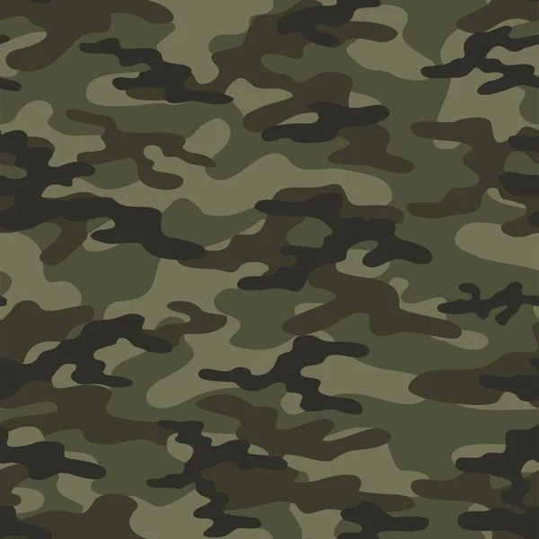 Camuflagem Militar Impressão Sem Costura Vetorial Camuflagem Exército Para Roupas — Vetor de Stock