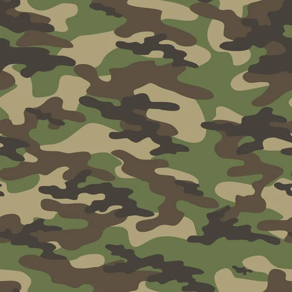 Military Camouflage Vector Seamless Print Army Camouflage Clothing Printing — Stock Vector