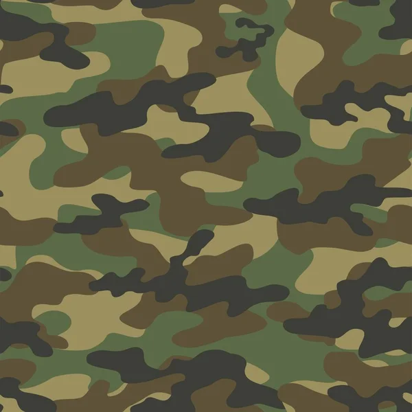 Camouflage Militaire Vert Impression Vectorielle Transparente Camouflage Militaire Pour Vêtements — Image vectorielle