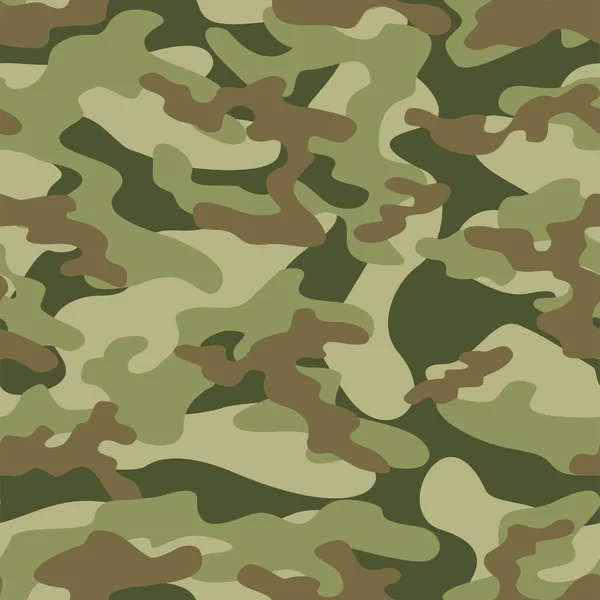 Camuffamento Militare Verde Stampa Vettoriale Senza Soluzione Continuità Camuffamento Militare — Vettoriale Stock