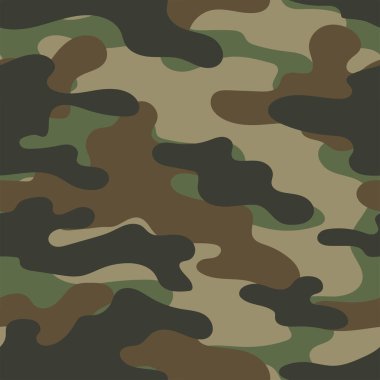 Askeri kamuflaj. Vektörsüz iz. Ordu giysi veya baskı için kamuflaj
