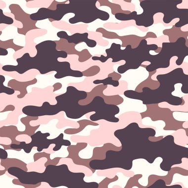 Askeri kamuflaj. Pembe, pürüzsüz iz. Ordu giysi veya baskı için kamuflaj