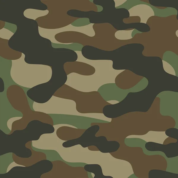 Vojenská Kamufláž Bezproblémový Vektorový Tisk Armádní Kamufláž Oblečení Nebo Potisk — Stockový vektor