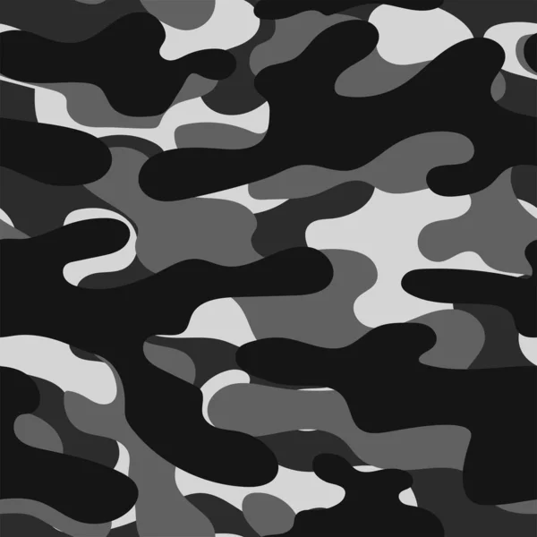 Military Camouflage Vector Seamless Print Army Camouflage Clothing Printing — Stock Vector