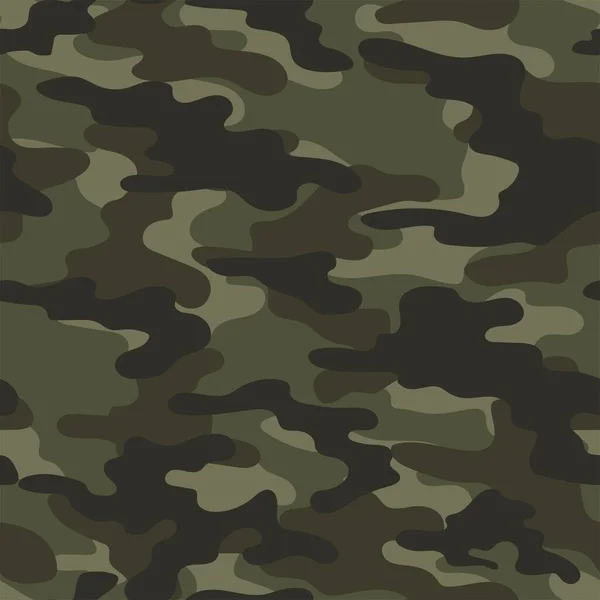 Military Camouflage Vector Seamless Print Army Camouflage Clothing Printing — Stock Vector