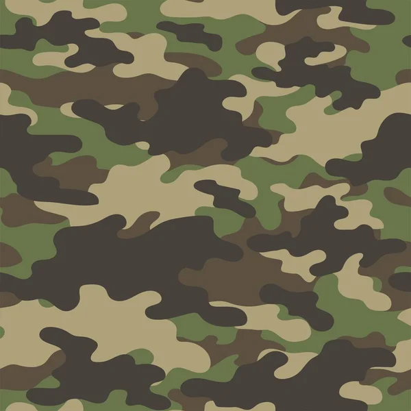 Camuflagem Militar Impressão Sem Costura Vetorial Camuflagem Exército Para Vestuário — Vetor de Stock