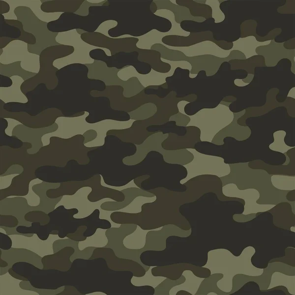 Militaire Camouflage Vector Naadloze Afdruk Legercamouflage Voor Kleding Drukwerk — Stockvector