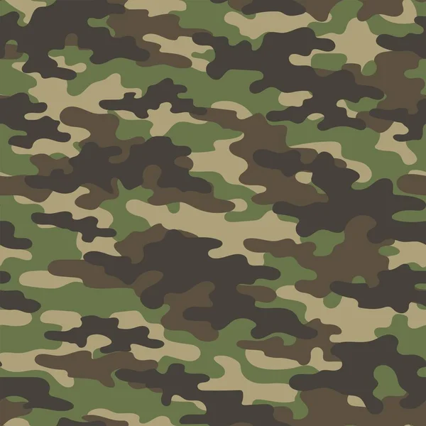 Military Camouflage Vector Seamless Print Army Camouflage Clothing Printing — Stock Vector