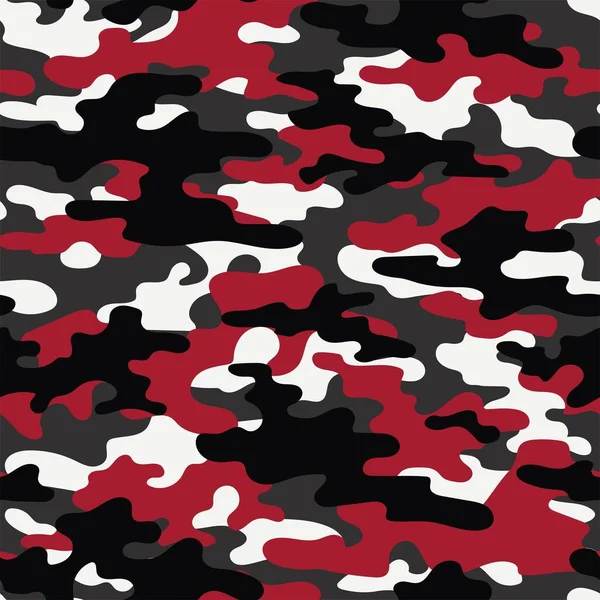 Askeri Kamuflaj Kırmızısı Vektörsüz Ordu Giysi Veya Baskı Için Kamuflaj — Stok Vektör