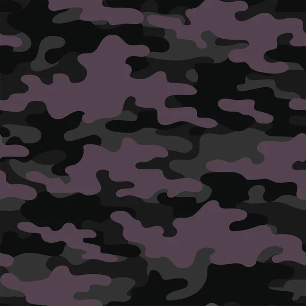 Dark Pink Military Camouflage Vector Seamless Print Army Camouflage Clothing — Stock Vector