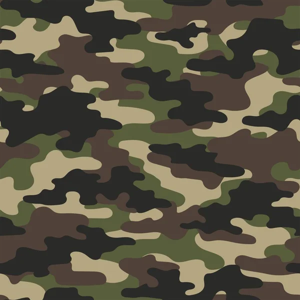 Camouflage Militaire Vert Impression Vectorielle Transparente Camouflage Militaire Pour Vêtements — Image vectorielle