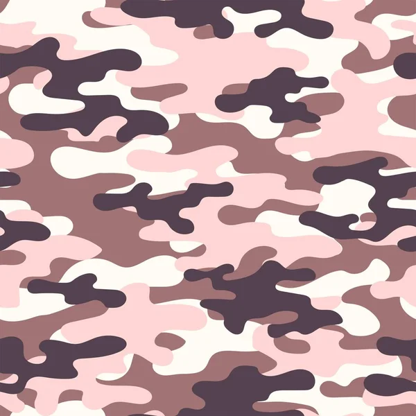 Textura Camuflaje Militar Sin Costura Rosa Abstracta Para Imprimir Fondo — Vector de stock