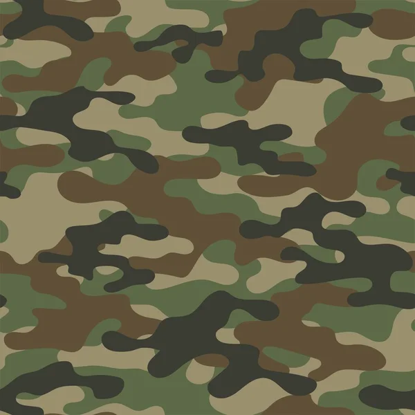 Rezumat Fără Sudură Militară Verde Camo Textura Pentru Imprimare Fundal — Vector de stoc