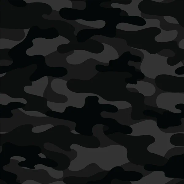 Abstraktní Černý Maskovací Vzor Pro Textil Armádní Minulost Moderní Design — Stockový vektor