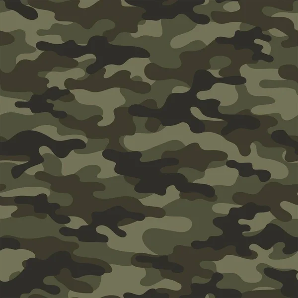 Verde Astratto Modello Mimetico Senza Cuciture Tessuti Esperienza Militare Design — Vettoriale Stock