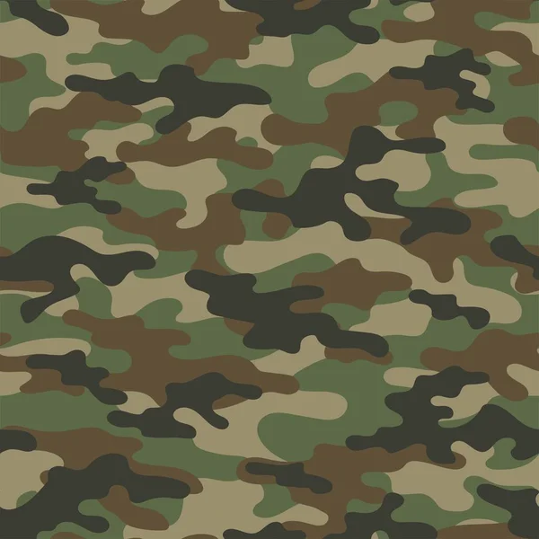Patrón Sin Costura Camuflaje Abstracto Para Textiles Fondo Del Ejército — Vector de stock