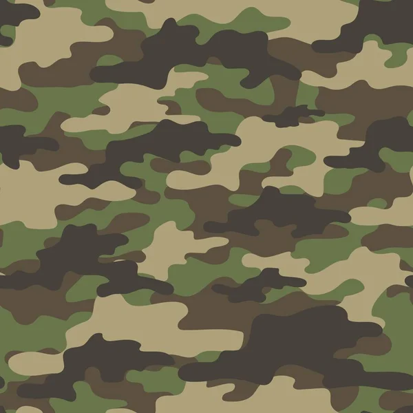 Texture Camouflage Vert Militaire Abstraite Pour Impression Fond Forestier Vecteur — Image vectorielle