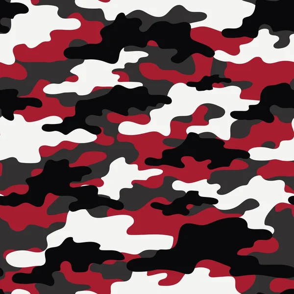 Kırmızı Askeri Kamuflaj Vektörsüz Ordu Giysi Veya Baskı Için Kamuflaj — Stok Vektör