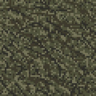piksel askeri kamuflaj yeşil, pürüzsüz giysi izi ya da parmak izi