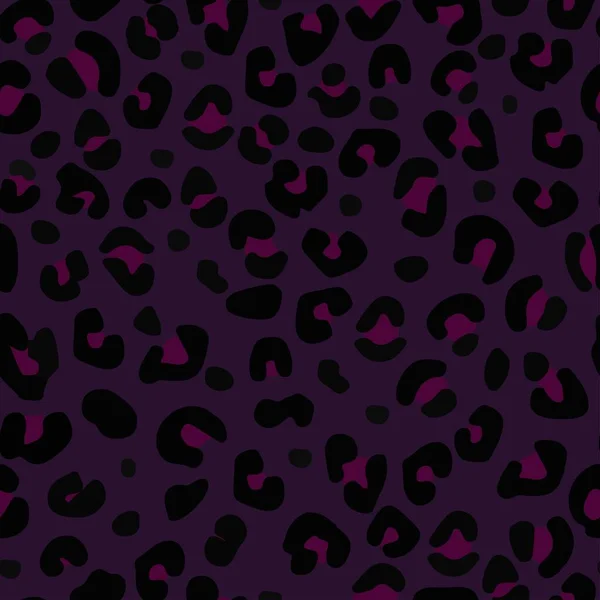 Фиолетовый Леопард Печать Бесшовный Шаблон Леопарда Цвет Одежды Печати — стоковый вектор