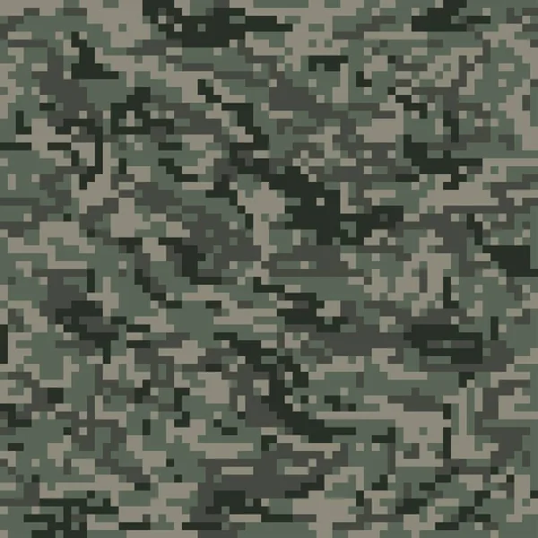 Camuflagem Militar Pixel Impressão Impressão Vestuário Sem Costura — Vetor de Stock