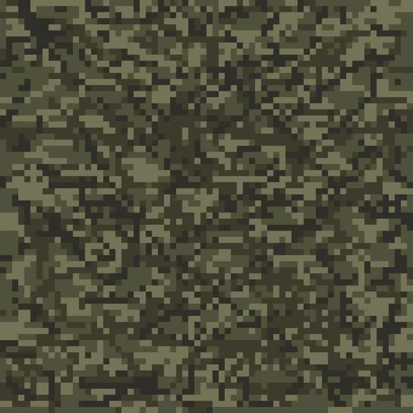 Pixel Camuflaje Militar Verde Impresión Prendas Sin Costura Impresión — Archivo Imágenes Vectoriales