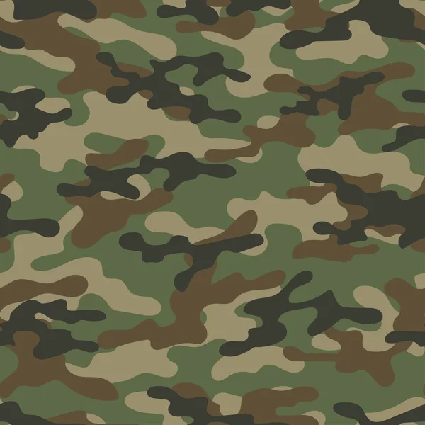 Camouflage Militaire Vert Impression Vectorielle Transparente Camouflage Militaire Pour Vêtements — Image vectorielle