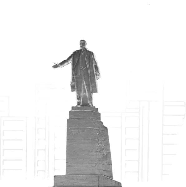Souvenir Ussr Dedicated Lenin Produced City Kharkiv Made Glass — Stock Photo, Image