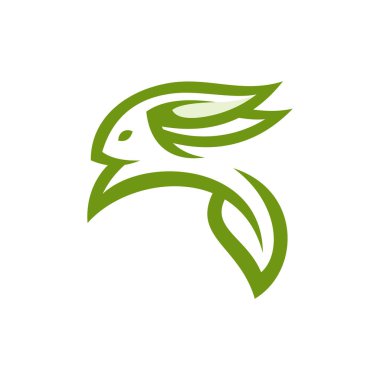 Doğa Tavşanı Yaprak Logosu Tasarımı