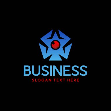 Yıldız Mercek Vektör Logosu Tasarımı