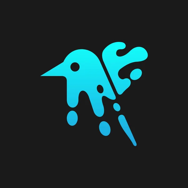 Ptak Splash Nowoczesny Wektor Logo Design — Wektor stockowy