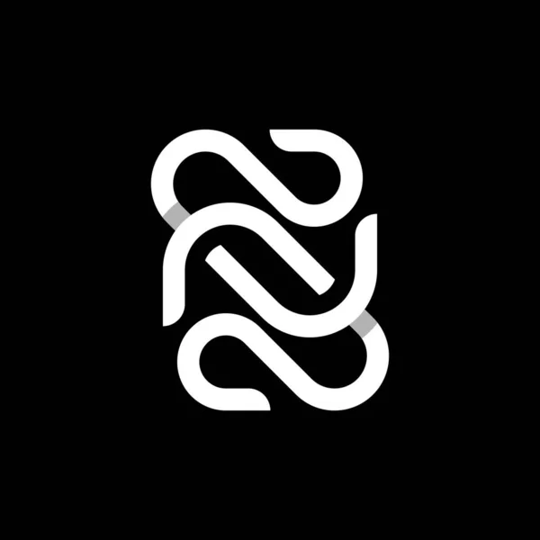 Levél Minimalista Logo Design — Stock Vector