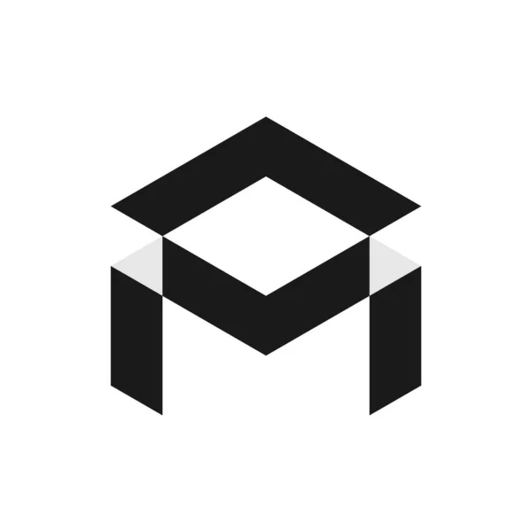Lettera Box Business Logo Design — Vettoriale Stock
