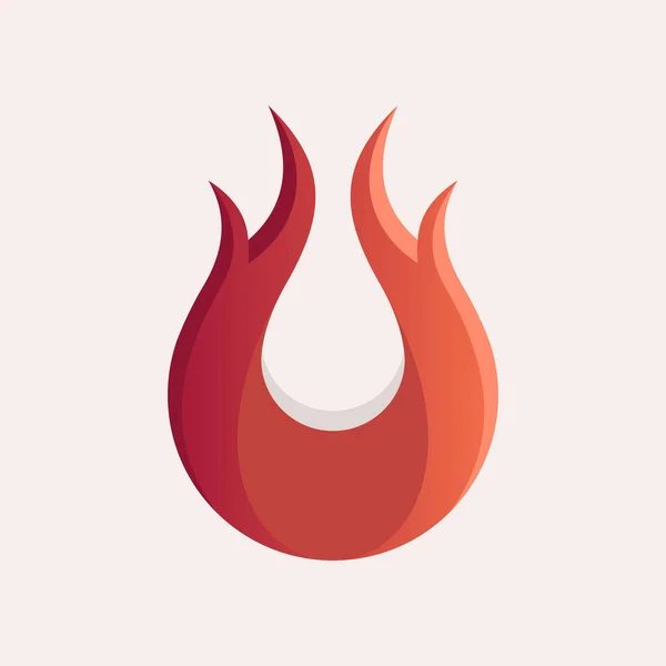 Fire Drop Kreatywny Business Logo Design — Wektor stockowy