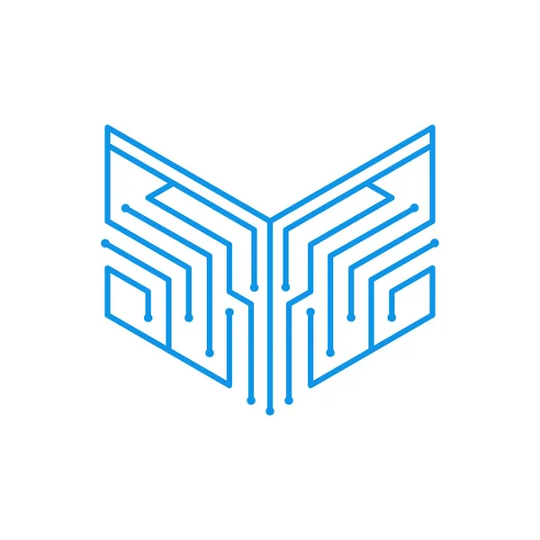 Aslan Devresi Logo Tasarımı — Stok Vektör
