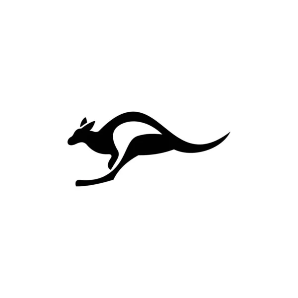 Дизайн Логотипа Прыжка Кенгуру — стоковый вектор