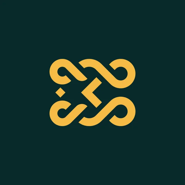 Pismo Monogram Business Logo Design — Wektor stockowy