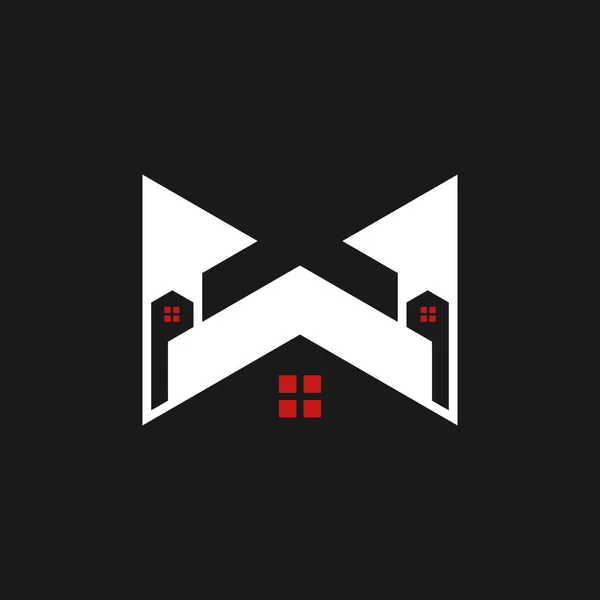 Lettre Home Logo Entreprise Design — Image vectorielle