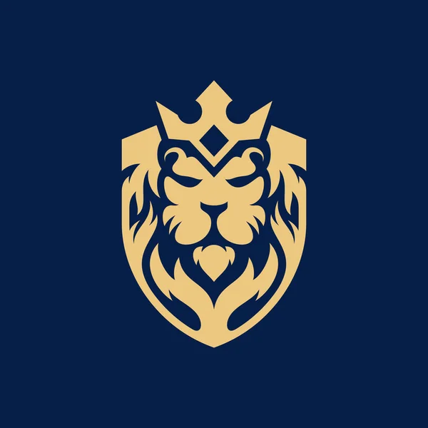 Kral Aslan Kalkanı Vektör Logosu Tasarımı