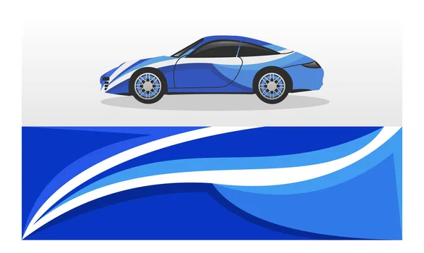 Wrap Car Design Vector Thema Sjabloon — Stockvector