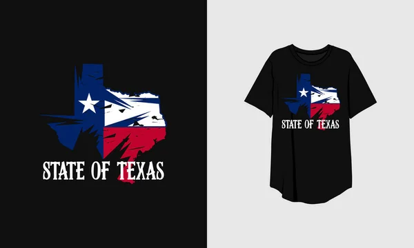 テキサス カントリー スタイリッシュなTシャツデザイン — ストックベクタ