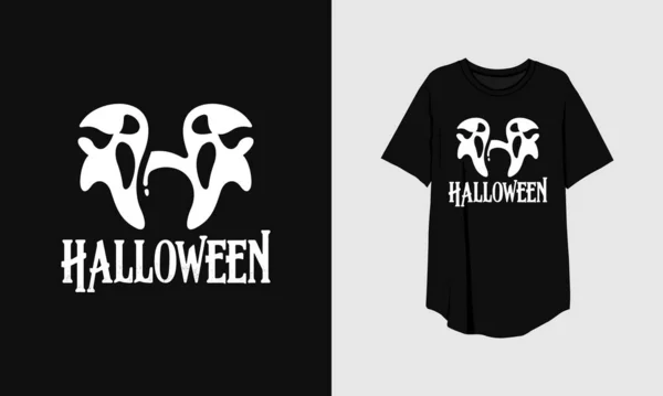 Hayalet Cadılar Bayramı Kıyafeti Tişört Tasarımı