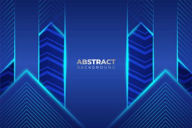 Satır Kompozisyonu ile Soyut Modern Lüks Açık Mavi Arkaplan